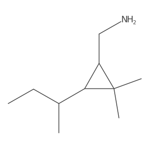 rac-[(1R,3R)-3-(butan-2-yl)-2,2-dimethylcyclopropyl]methanamine Structure