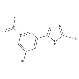 5-(3-bromo-5-nitrophenyl)-1H-imidazol-2-amine结构式