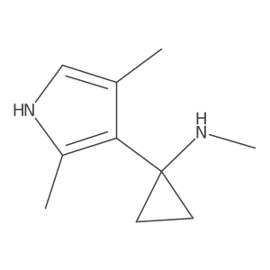 1-(2,4-dimethyl-1H-pyrrol-3-yl)-N-methylcyclopropan-1-amine Structure