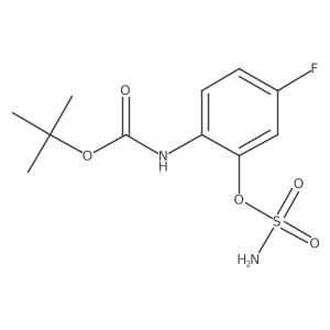 tert-butyl N-[4-fluoro-2-(sulfamoyloxy)phenyl]carbamate Structure