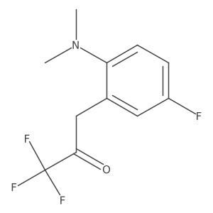 3-[2-(Dimethylamino)-5-fluorophenyl]-1,1,1-trifluoropropan-2-one结构式