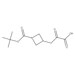 3-{1-[(Tert-butoxy)carbonyl]azetidin-3-yl}-2-oxopropanoic acid结构式