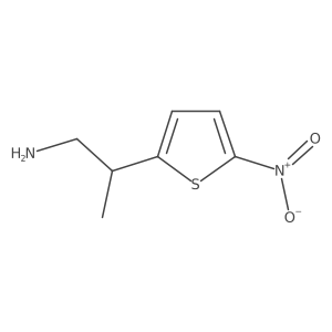2-(5-Nitrothiophen-2-yl)propan-1-amine Structure
