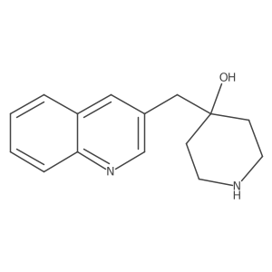 4-[(Quinolin-3-yl)methyl]piperidin-4-ol Structure