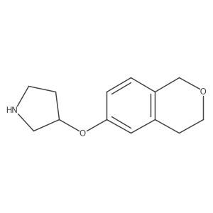 3-(3,4-dihydro-1H-2-benzopyran-6-yloxy)pyrrolidine Structure