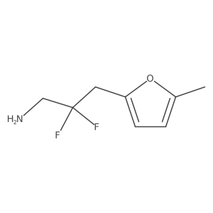 2,2-Difluoro-3-(5-methylfuran-2-yl)propan-1-amine Structure