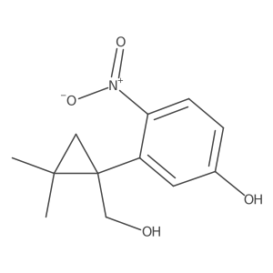 3-[1-(Hydroxymethyl)-2,2-dimethylcyclopropyl]-4-nitrophenol结构式