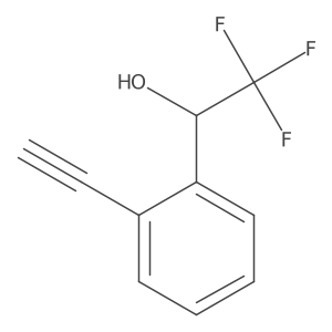 1-(2-Ethynylphenyl)-2,2,2-trifluoroethanol结构式