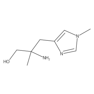 2-amino-2-methyl-3-(1-methyl-1H-imidazol-4-yl)propan-1-ol结构式