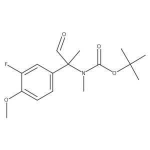 tert-butyl N-[2-(3-fluoro-4-methoxyphenyl)-1-oxopropan-2-yl]-N-methylcarbamate Structure