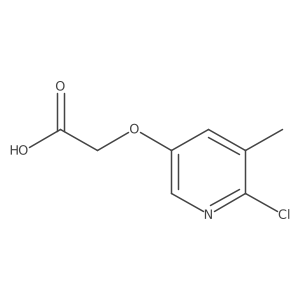 2-[(6-Chloro-5-methylpyridin-3-yl)oxy]acetic acid Structure