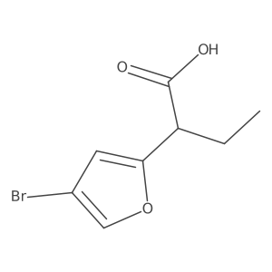 2-(4-Bromofuran-2-yl)butanoic acid Structure