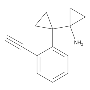 1-[1-(2-Ethynylphenyl)cyclopropyl]cyclopropan-1-amine Structure