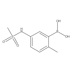 (5-Methanesulfonamido-2-methylphenyl)boronic acid Structure