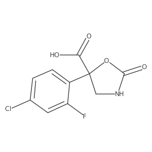 5-(4-Chloro-2-fluorophenyl)-2-oxo-1,3-oxazolidine-5-carboxylic acid Structure