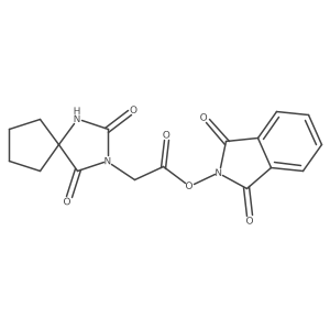 1,3-dioxo-2,3-dihydro-1H-isoindol-2-yl 2-{2,4-dioxo-1,3-diazaspiro[4.4]nonan-3-yl}acetate Structure