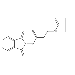 1,3-dioxo-2,3-dihydro-1H-isoindol-2-yl 3-(2,2-dimethylpropanamido)propanoate结构式