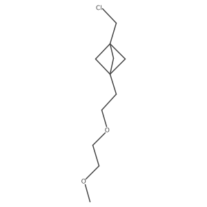 1-(Chloromethyl)-3-[2-(2-methoxyethoxy)ethyl]bicyclo[1.1.1]pentane Structure