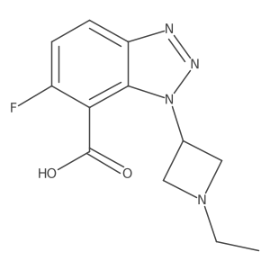 1-(1-ethylazetidin-3-yl)-6-fluoro-1H-1,2,3-benzotriazole-7-carboxylic acid Structure