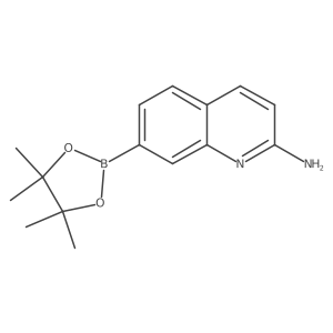 7-(4,4,5,5-tetramethyl-1,3,2-dioxaborolan-2-yl)-2-Quinolinamine Structure