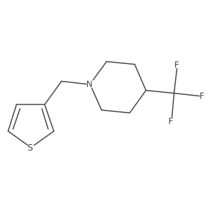 1-(Thiophen-3-ylmethyl)-4-(trifluoromethyl)piperidine结构式