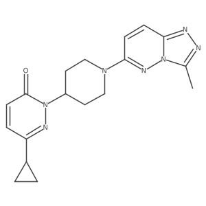 6-Cyclopropyl-2-[1-(3-methyl-[1,2,4]triazolo[4,3-b]pyridazin-6-yl)piperidin-4-yl]pyridazin-3-one结构式