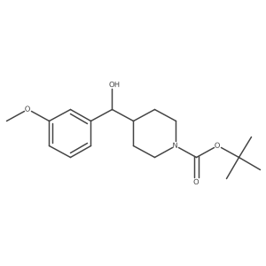 Tert-butyl 4-[hydroxy(3-methoxyphenyl)methyl]piperidine-1-carboxylate Structure