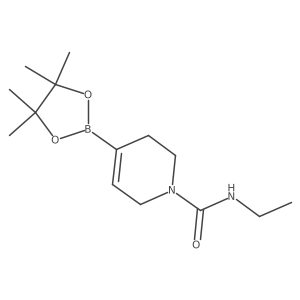 N-Ethyl-4-(4,4,5,5-tetramethyl-1,3,2-dioxaborolan-2-yl)-5,6-dihydropyridine-1(2H)-carboxamide结构式