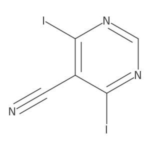 4,6-Diiodopyrimidine-5-carbonitrile Structure