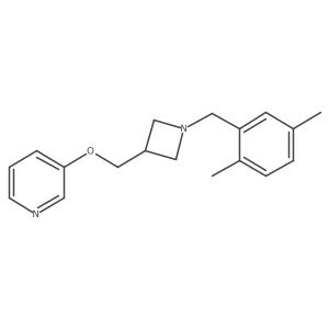 3-({1-[(2,5-Dimethylphenyl)methyl]azetidin-3-yl}methoxy)pyridine结构式