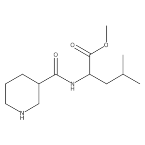 Methyl (2S)-4-methyl-2-{[(3R)-piperidin-3-yl]formamido}pentanoate结构式