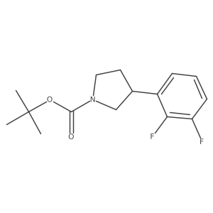 1-Boc-3-(2,3-difluorophenyl)pyrrolidine Structure