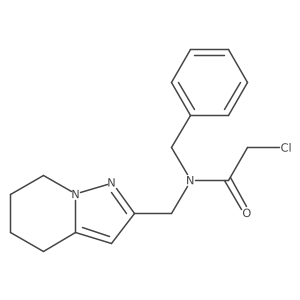 N-Benzyl-2-chloro-N-(4,5,6,7-tetrahydropyrazolo[1,5-a]pyridin-2-ylmethyl)acetamide Structure