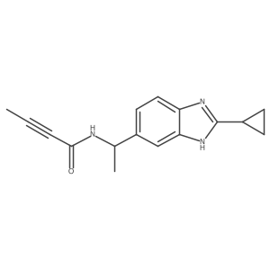 N-[1-(2-Cyclopropyl-3H-benzimidazol-5-yl)ethyl]but-2-ynamide结构式