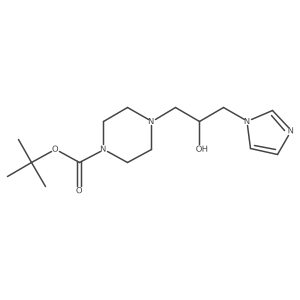 tert-butyl 4-[2-hydroxy-3-(1H-imidazol-1-yl)propyl]piperazine-1-carboxylate结构式