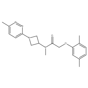 2-(2,5-dimethylphenoxy)-N-methyl-N-[1-(6-methylpyridazin-3-yl)azetidin-3-yl]acetamide Structure