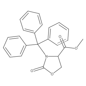 Methyl (R)-2-oxo-3-trityloxazolidine-4-carboxylate Structure