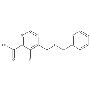 6-[(Benzyloxy)methyl]-5-fluoropyrimidine-4-carboxylic acid Structure