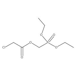 Acetic acid, 2-chloro-, (diethoxyphosphinyl)methyl ester Structure