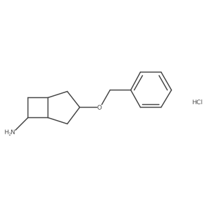(1S,3S,5R,6R)-3-Phenylmethoxybicyclo[3.2.0]heptan-6-amine;hydrochloride结构式