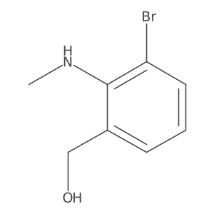 (3-Bromo-2-(methylamino)phenyl)methanol结构式