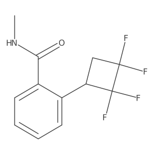 N-methyl-2-(2,2,3,3-tetrafluorocyclobutyl)benzamide Structure