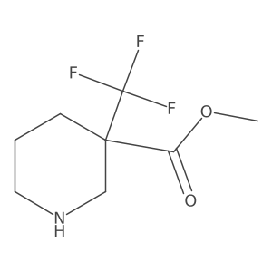Methyl 3-(trifluoromethyl)piperidine-3-carboxylate结构式