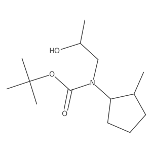 tert-butyl N-(2-hydroxypropyl)-N-(2-methylcyclopentyl)carbamate Structure