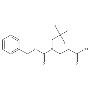 3-{[(Benzyloxy)carbonyl](2,2,2-trifluoroethyl)amino}propanoic acid结构式