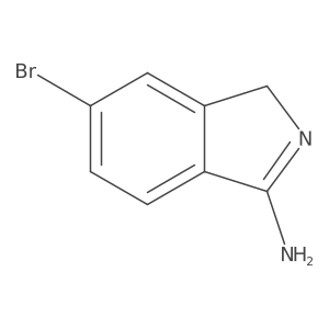 6-bromo-1H-isoindol-3-amine Structure