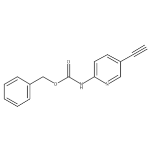 benzyl N-(5-ethynylpyridin-2-yl)carbamate结构式