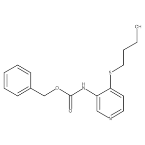 benzyl N-{4-[(3-hydroxypropyl)sulfanyl]pyridin-3-yl}carbamate结构式