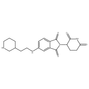 2-(2,6-dioxopiperidin-3-yl)-5-({2-[(3R)-piperidin-3-yl]ethyl}amino)-2,3-dihydro-1H-isoindole-1,3-dione Structure