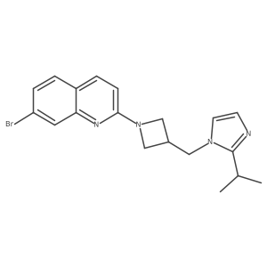 7-bromo-2-(3-{[2-(propan-2-yl)-1H-imidazol-1-yl]methyl}azetidin-1-yl)quinoline Structure